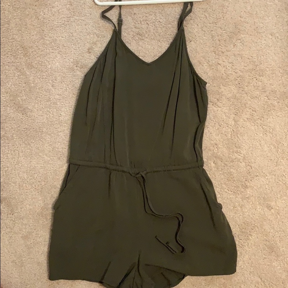 Old Navy army green romper